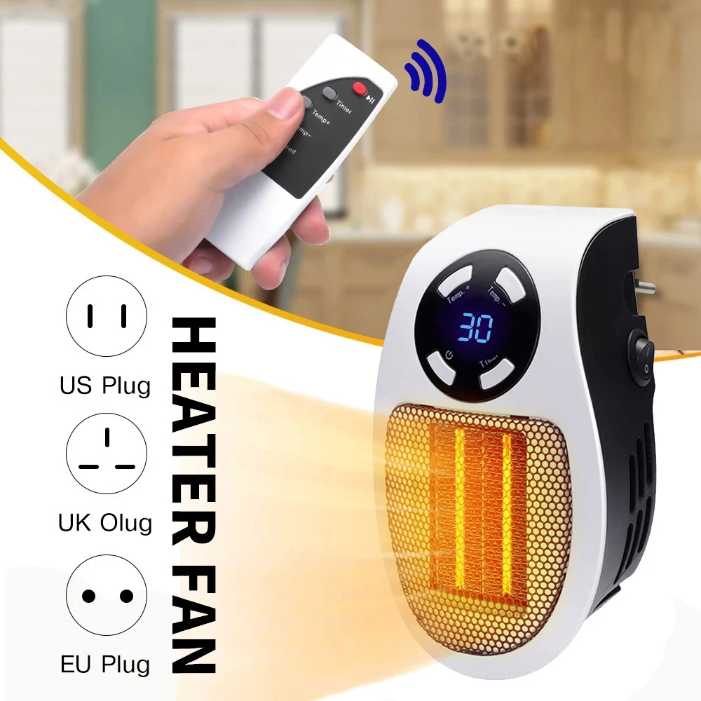 Xiaomi Portable Heater Electric Heater Plug In Wall Room Heater Appliance  Heating Stove Mini Radiator Remote Warmer Machine 500w - Electric Heaters -  AliExpress