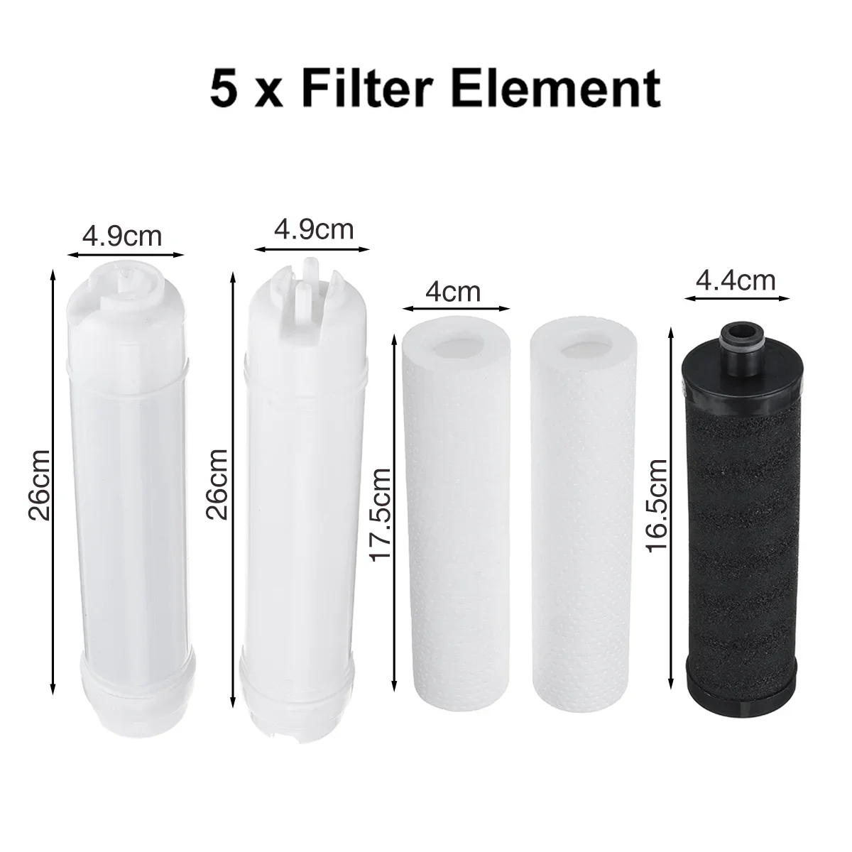 

Faucet Tap Water Filter Cartridge Kits for 3+2 Ultrafiltration Drinking Water Filter System Home Kitchen Water Purifier