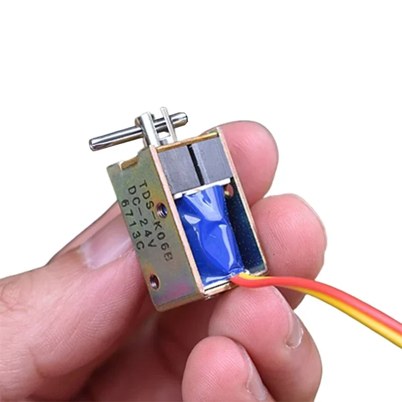 

TDS DC 12V Self-Retaining Electromagnet Open Frame Micro DC Solenoid Electromagnet Self-holding Solenoid Magnet Stroke 7.5mm