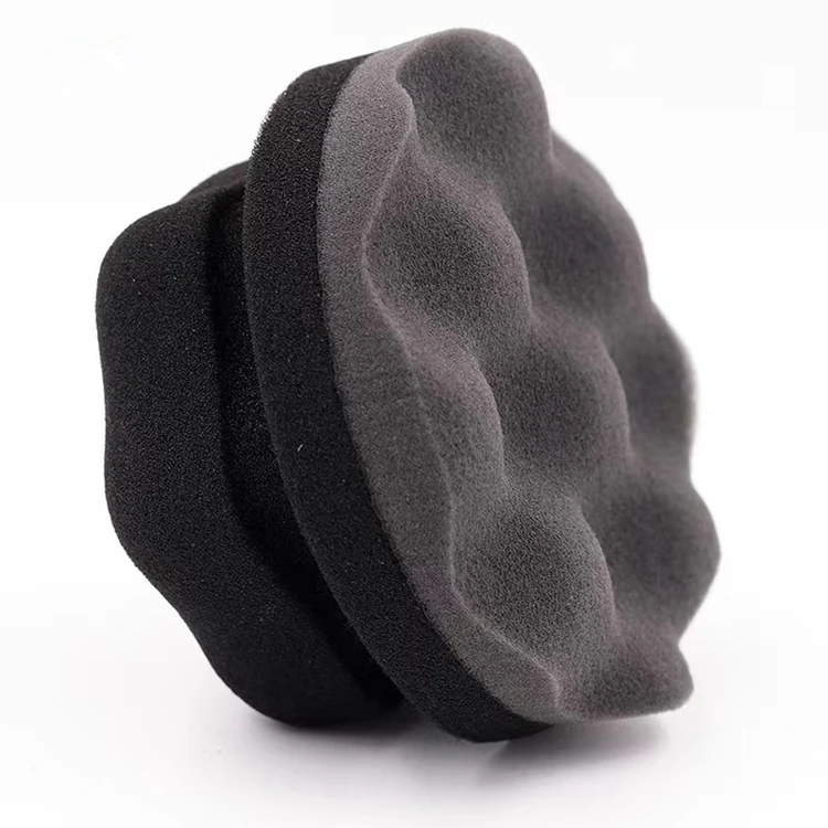 

Big Size Car Detailing Hex Grip Tire Tyre Applicator Pad Waxing Polishing Soft Wave Sponge
