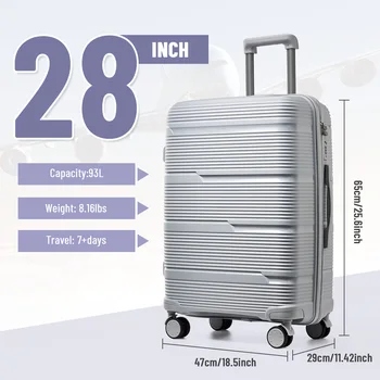 Valigia da cabina Valigia da viaggio grande Scatola da viaggio d'imbarco, Trolley da viaggio con ruote, Valigia da bagaglio a mano 1