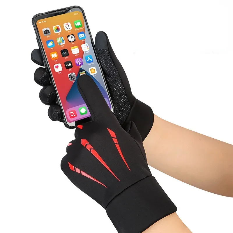 Winter Warm Full Fingers Waterproof Cycling Outdoor Sports Running Motorcycle Ski TouchScreen Fleece Gloves Tactical Gloves 3
