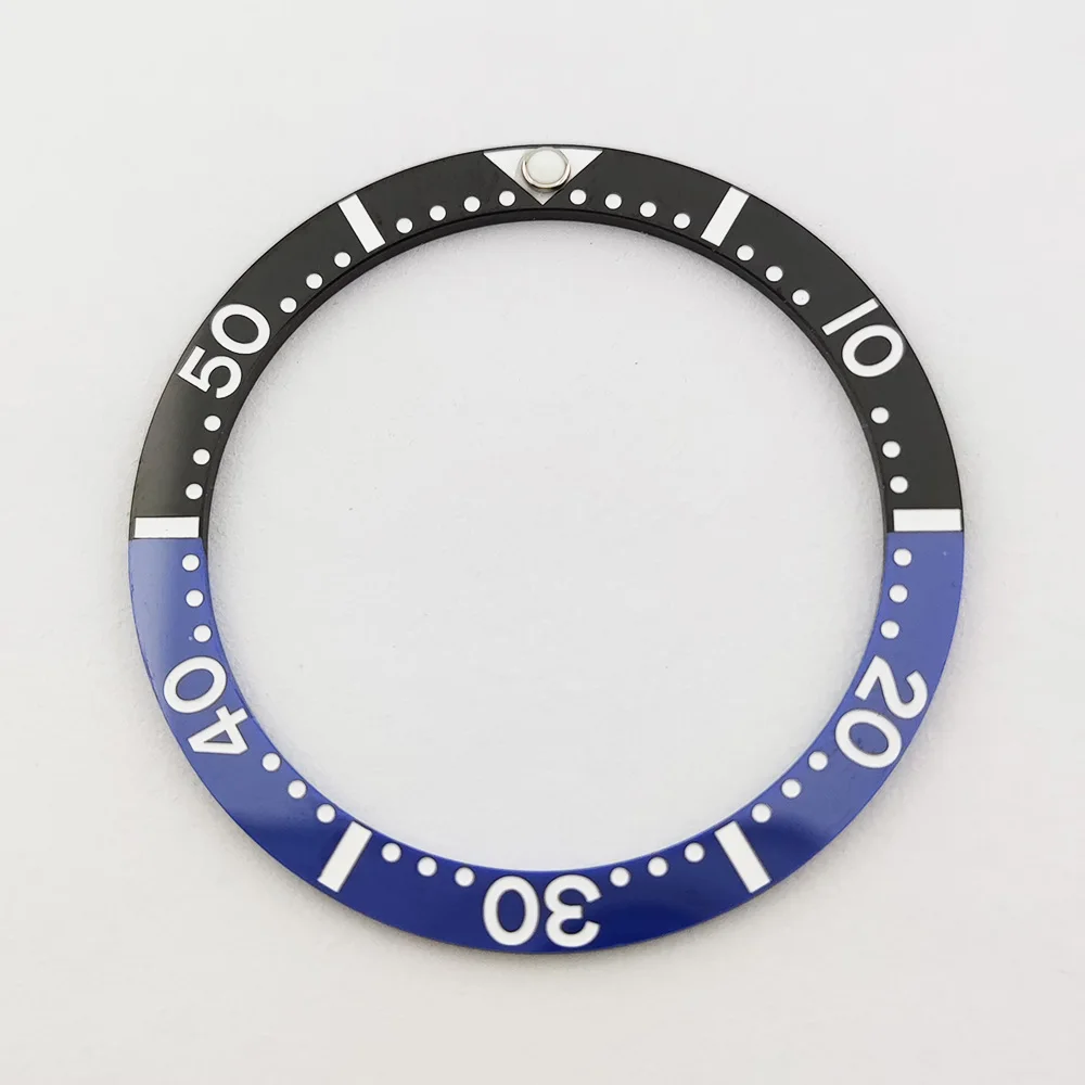 Green Luminous Ceramic Watch Bezel Insert - 33.7mm
