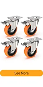 4  inch caster wheel orange
