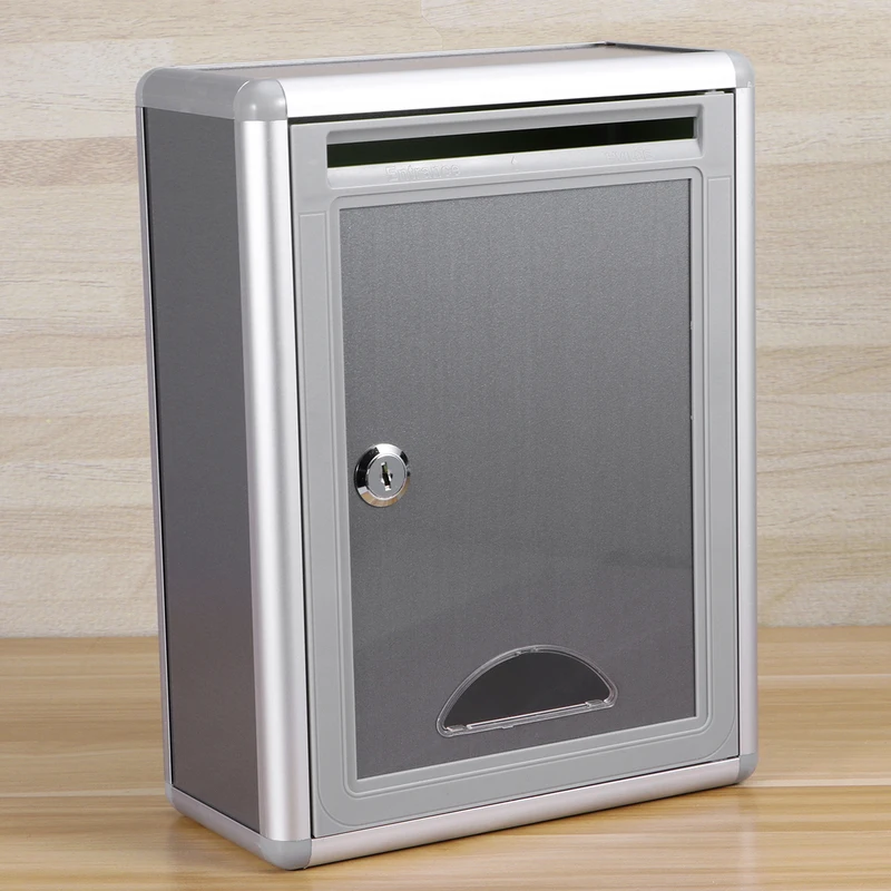 Box-Suggestion-Wall-Mailbox-Drop-Locklocking-Mail-Mounted-Boxes-Donation-Metalhanging-Mount-Post-Ballot-Letter-Stainless.jpg Box Javaslat Fali Postafiók Csepp Locklocking Levélben Szerelt Dobozok Adományozás Metalhanging Mount Post Szavazó Betű Rozsdamentes Acél - Image 3