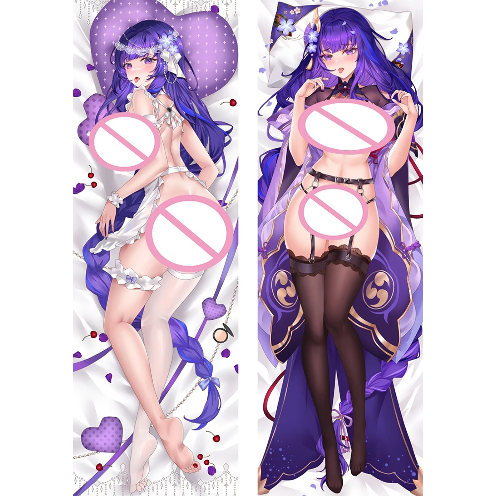 

Raiden Shogun Hugging Body Pillow Case Cushion Genshin Impact Dakimakura Anime Otaku Waifu Decor Bedding Pillows Cover