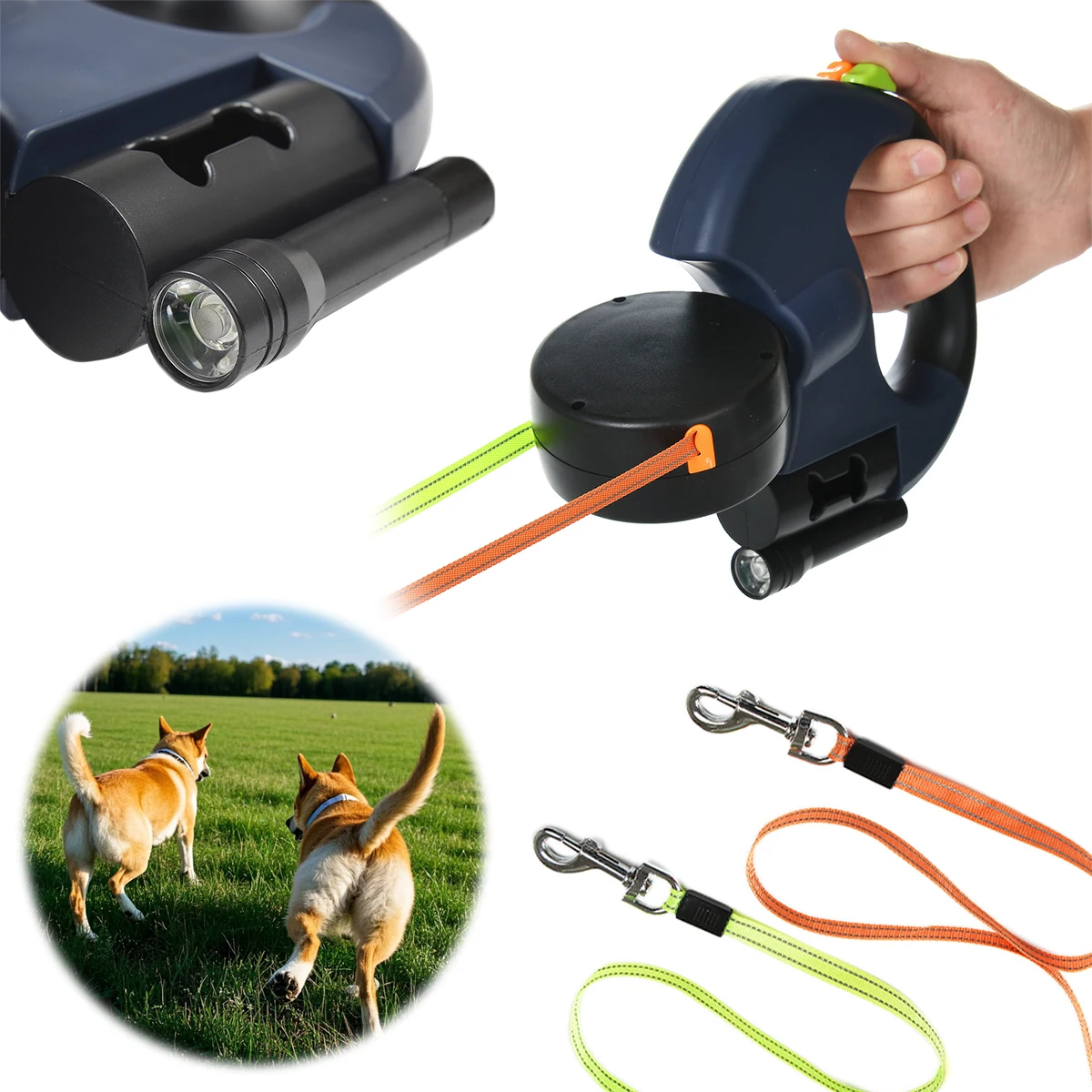 Amazon Retractable Dog Leash With Light Long Leash For Dogs
