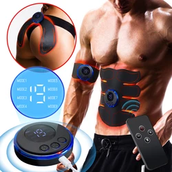 Electric EMS Muscle Stimulator Hip Trainer Wireless Chargeable Arm Abdomen Training  ABS Fitness Slimming Body Massager Patch