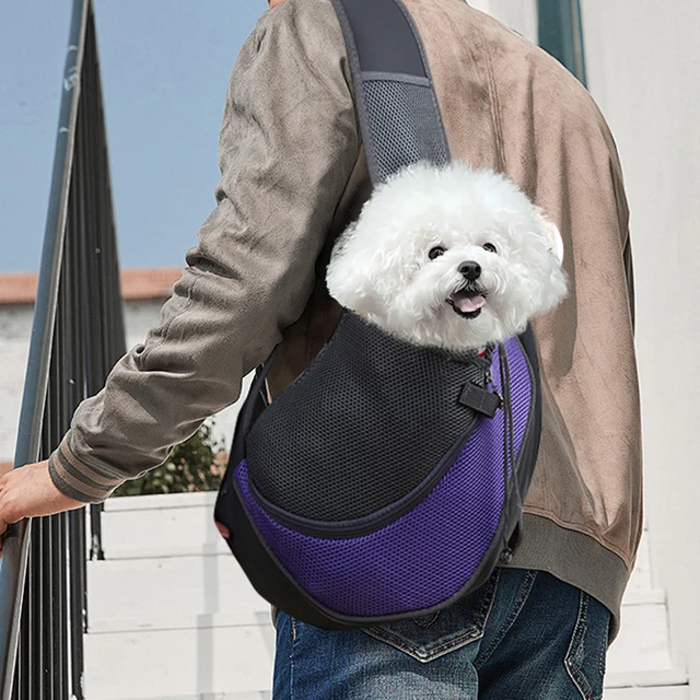 One-Shoulder Pet Carrier Bag – Breathable Crossbody Backpack for Cats & Dogs 1