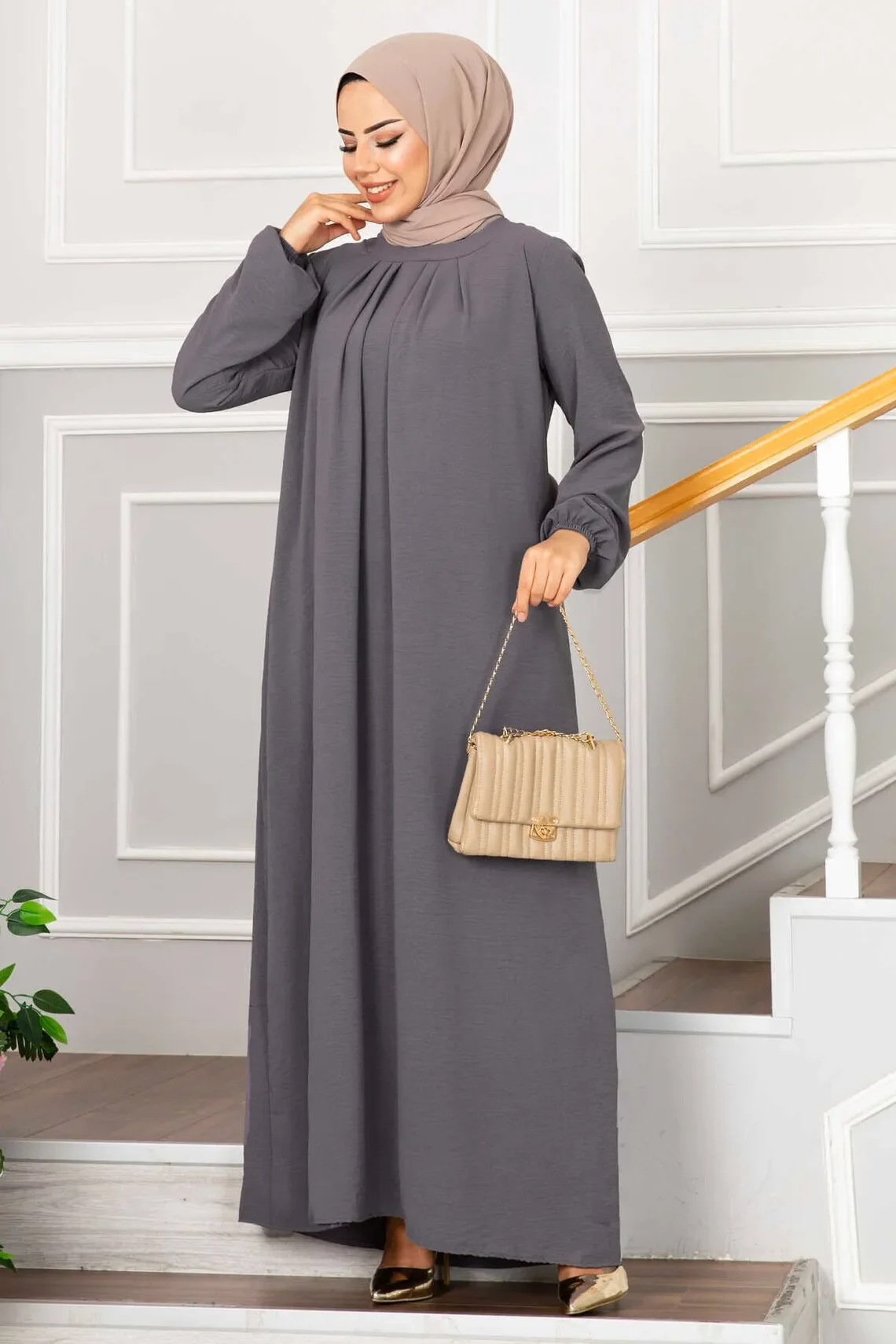Muslim Casual Abaya Zipper for Women Dubai Luxury Long Party Dress Turkey Arab Kaftan Hijab Robe Islam Prayer Ramadan Eid Modest