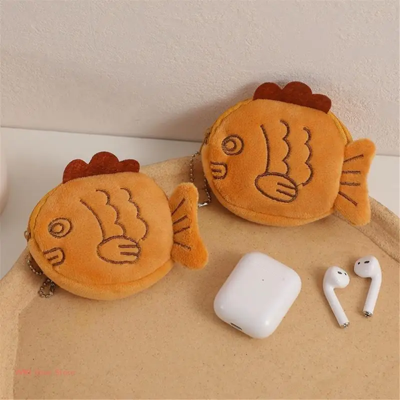 Damen-Münzbeutel, süße Fisch-Kopfhörer-Aufbewahrungstasche, Kleingeld-Geldbörse, Meerestier-Geldbörsen, Münzgeldbeutel – Detail 8