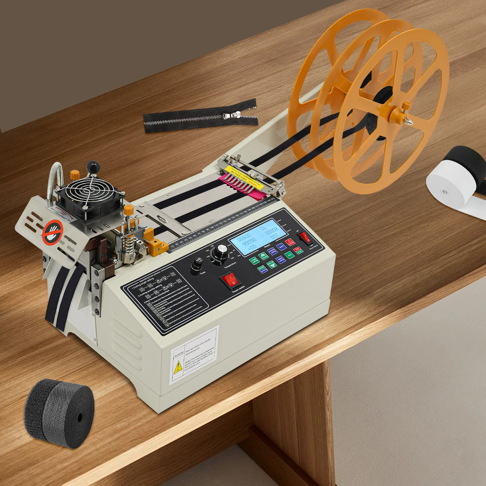 Machine automatique de découpe de corde chaude et froide 400W 220V