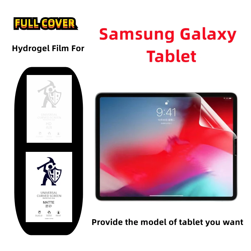 

2pcs Matte Hydrogel Film For Samsung Galaxy Tablet A7 Lite 8.7 A8 10.5 Screen Protector For Tab S6 Lite S7 S8 Tab A 10.1 HD Film