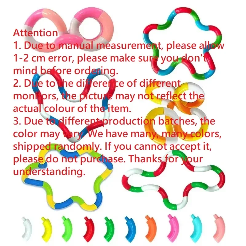 4Pcs Twist Music Puzzle Toys for Kids Educational Vent Deformation Rope Knot Pressure Toys Gift puzzle toys kids educational toys