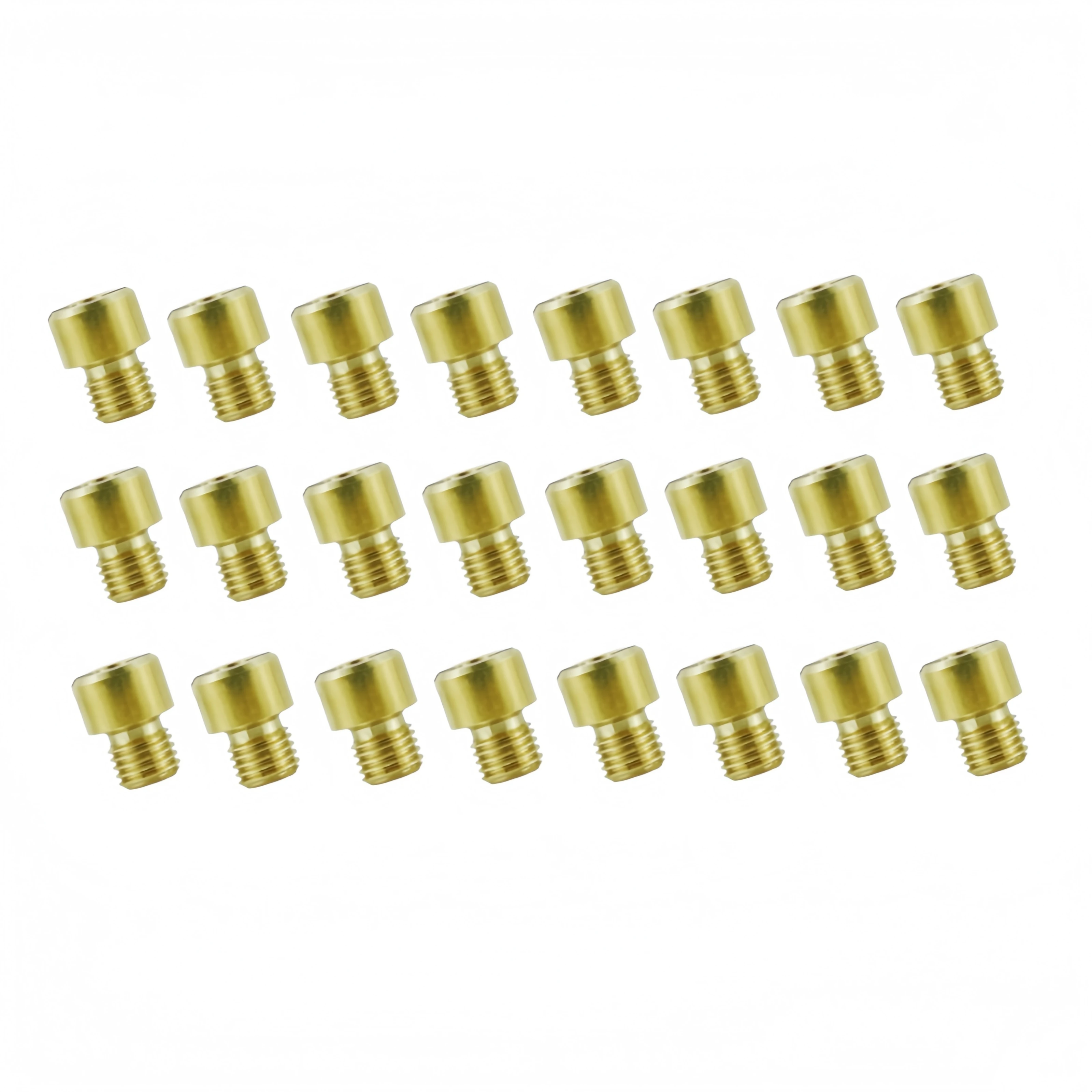 10-Pack Glixal Carburetor Main Jets - M6 Thread