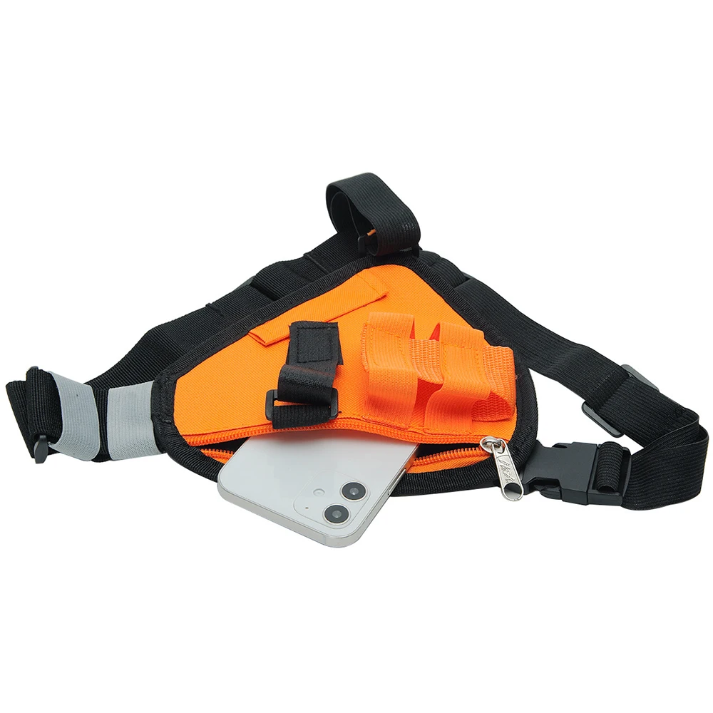 Walkie-talkie multi-function triangle chest bag portable backpack is suitable for Baofeng Kenwood TYT Quansheng and other models
