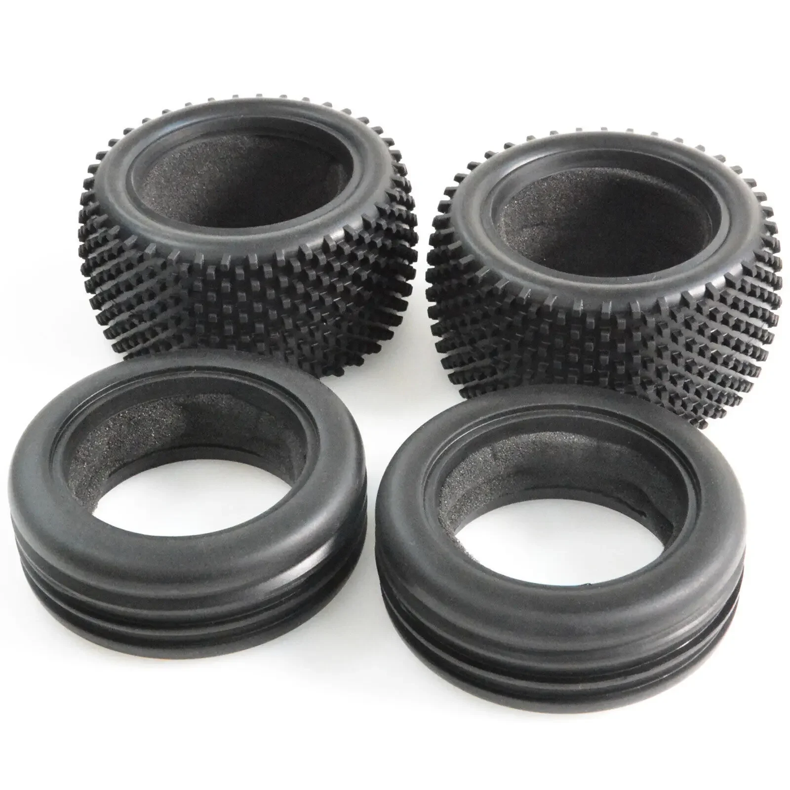 Front Rear Soft Tires for Tamiya DT02/DT01/DF02/DT03/TD2/DN01/Rising Fighter 1/10 2WD Buggy Car