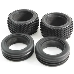 Front Rear Soft Tires for Tamiya DT02/DT01/DF02/DT03/TD2/DN01/Rising Fighter 1/10 2WD Buggy Car