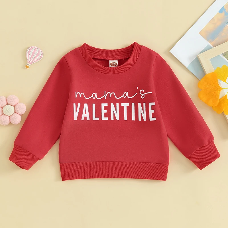 

Mama s Valentine Letters Print Mommy and Me Matching Outfits Sweatshirt Tops Valentine s Day Family Look Clothes