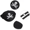 NUOLUX Adult Pirate Eye Patch Skull Crossbone Eye Patch Eye Mask for Halloween (Black) Skull eye mask 6