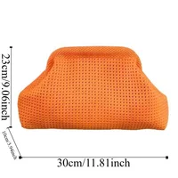 Storage Bag Polyester Summer Beach Clutch Bag Soft Elastic Small Crochet Handbag Breathable Large Capacity Purse Party - Image 5