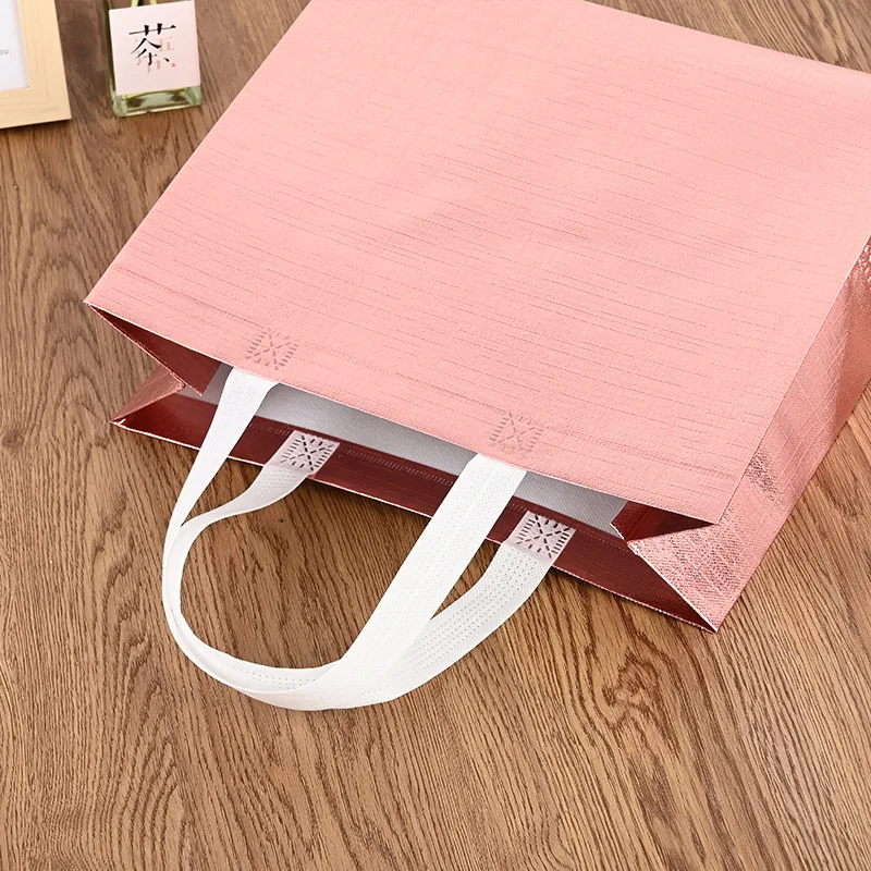 4pcs-Gift Bag Large Non-woven Reusable Gift Bag with Handle, Birthday Party Handbag Gift Bag