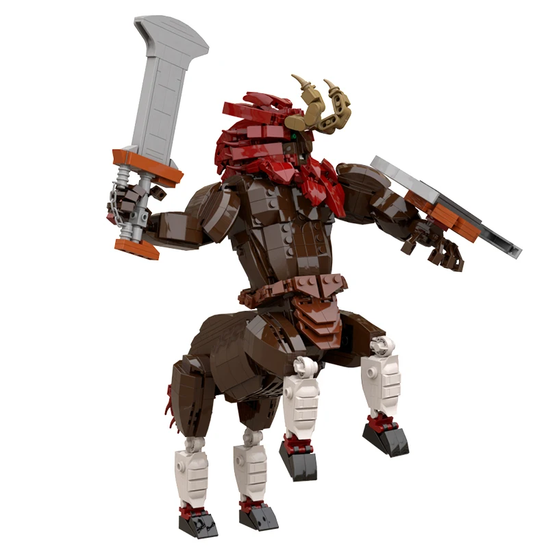 MOC Дыхание Дикой Природы Lynel Комплект Строительных Блоков Лев Кентавр Бокоблин