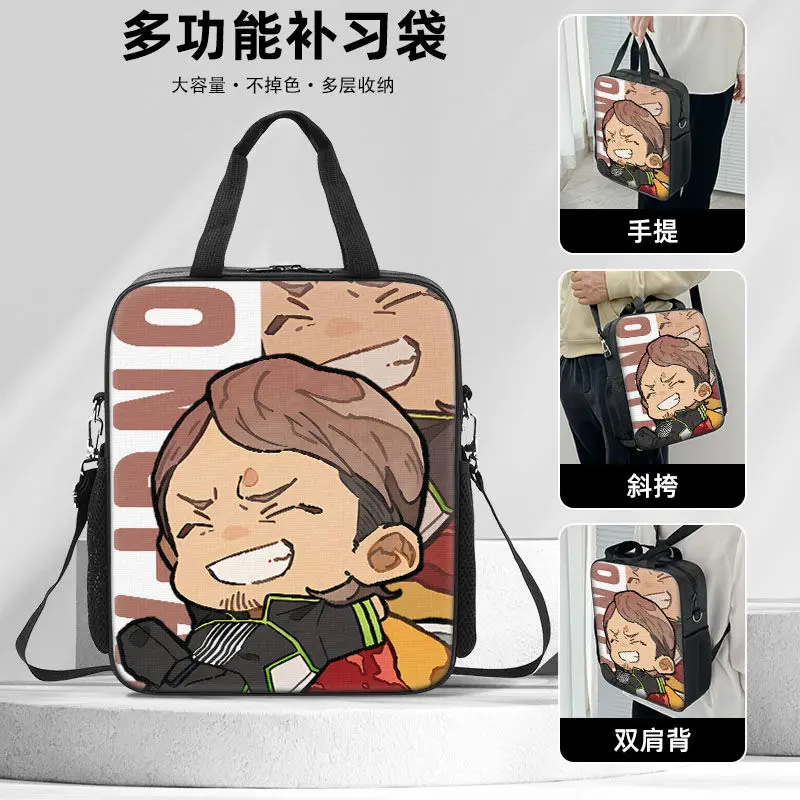 Attack On Titan Anime-Inspired Mikasa & Levi Canvas Crossbody Handbag with Large Capacity