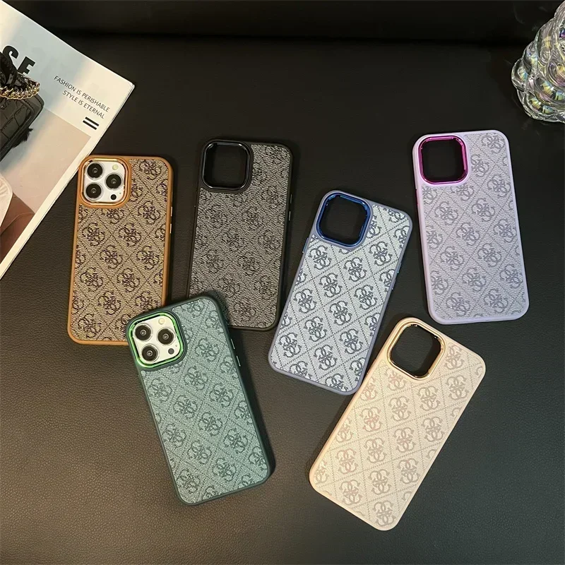 Luxurious Love G What Retro Classical Phone Case For iPhone 15 14 13 12 11 Pro Max Soft Silicone GUESS-ES Creativity Cover