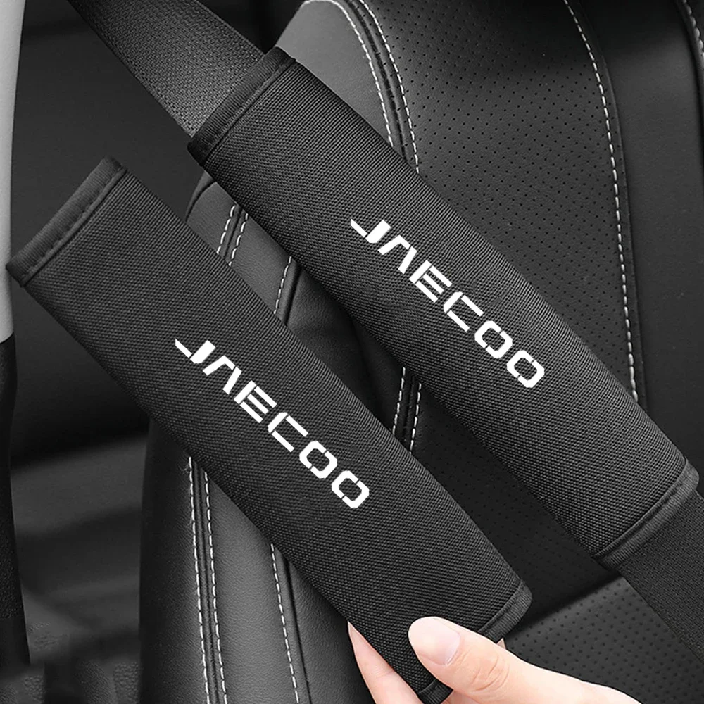 Car Styling Breathable Ice Silk Car Seat Belt Pads Cover 1 Pair For Chery Jaecoo J7 J8