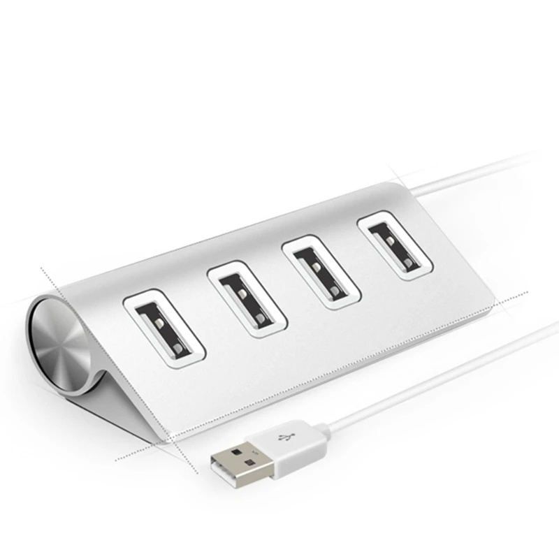 Mini Multi-Port USB 2.0 Hub Multi-USB Splitter Adapter 4 Ports High Speed
