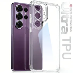 Ultra Thin Soft Transparent Shockproof Phone Case with Enhanced Protection - Galaxy S25 (Transparent)