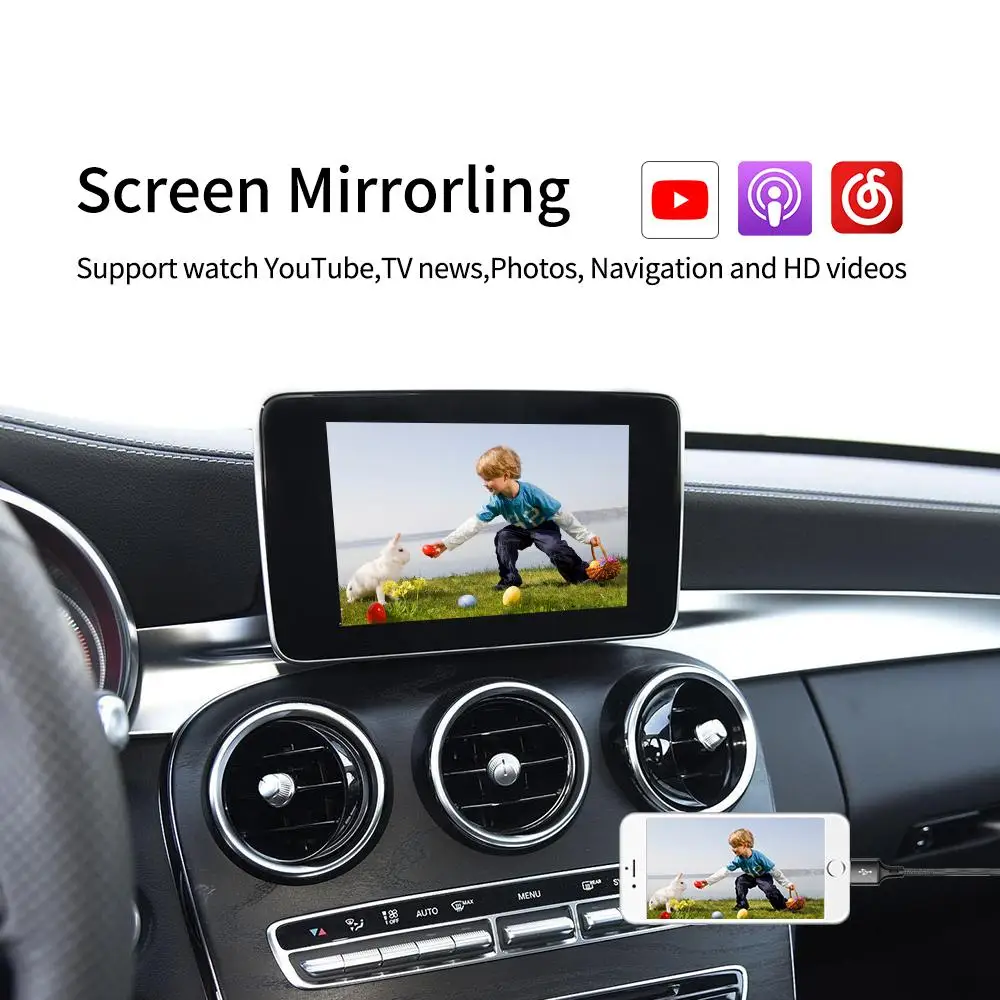 ޸    Apple Carplay  A B C E CLS GLE GLA GLC GLK ML S Ŭ NTG4.5 NTG5.0 ȵ̵ ڵ ̽