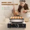 Mini Dutch Pancake Maker 25PCS, Commercial Non-stick Pancake Baker Machine 50-300℃ Electric Muffin Maker Stainless Steel for Hom 6