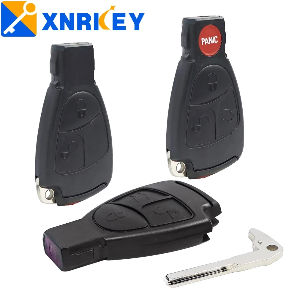 

XNRKEY 2/3/4 Button Car Remote Key Shell Fob for Mercedes Benz B C E S GML CLS CLA CLK W203 W204 W210 W211 W212 Key Case Cover