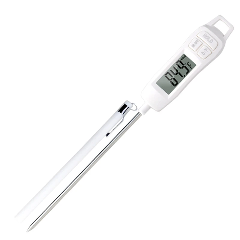 

Food Thermometer Kitchen Thermometer Long Probe Digital Instant Read Meat Thermometer For Oil Deep Fry BBQ Grill Cooking Durable