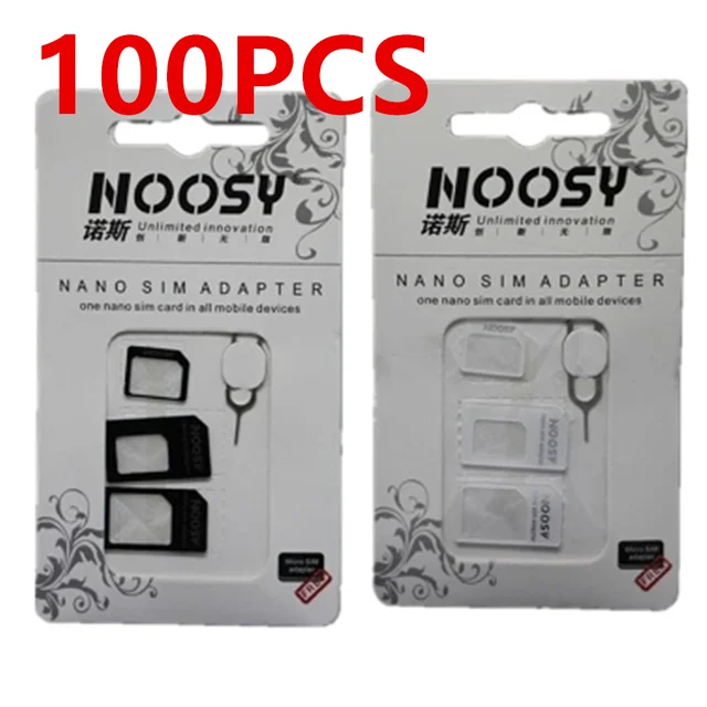  (10 Pack) New Nano Sim Adapter and Micro Sim Adapter and Nano  to Micro Adapter with Sim Eject Pin Needle - Black (10 Pack) : Cell Phones  & Accessories
