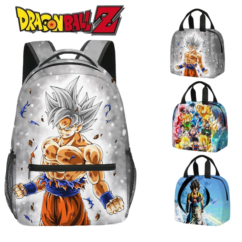 Mochila de Dragon Ball Z para niños adolescentes, bolsa de dibujos animados, Super Saiyan bolsa de Anime para estudiantes, juguetes, regalos, lonchera| - AliExpress