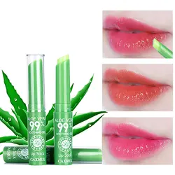 10Pcs/Set Aloe Lips Gloss Makeup Moisturizer Nutritious Liquid Lipstick Plant Transparent Color Changing Lip-Tint Baby Lips