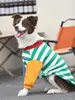 Fall Season Dog Sweatirt Pet Clothing Golden Retriever Samoyed Color Blo Patchwork Trendy Brand Dog Sweater