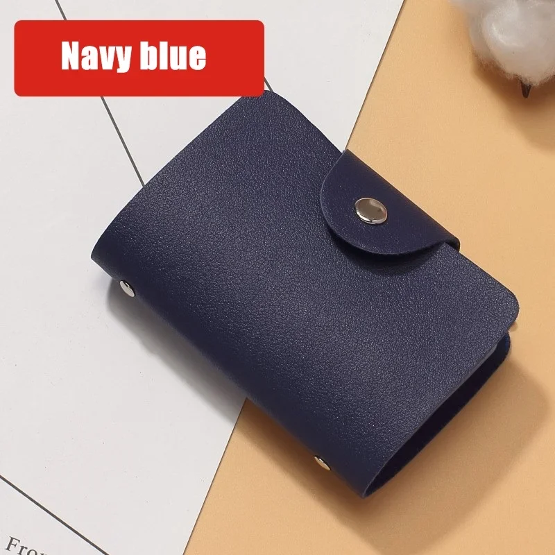 Women's Slim PU Leather Anti-Theft Card Holder Wallet with Coin Purse
