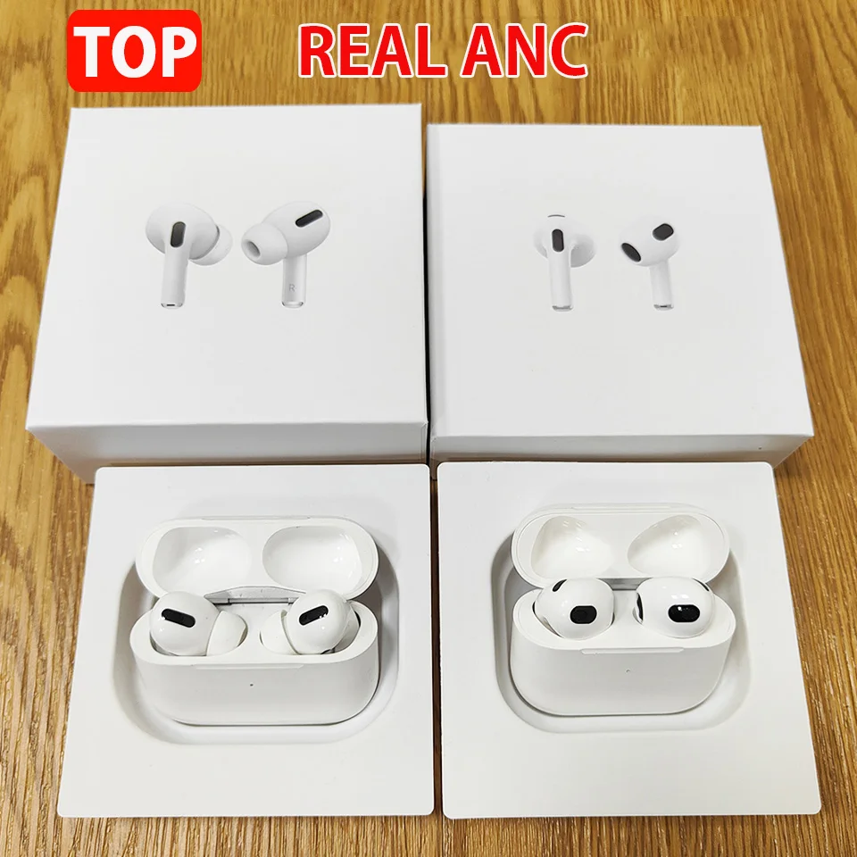 Новинка беспроводные Bluetooth-наушники airpods 2 pro 3 ANC TWS с GPS + Беспроводная зарядка