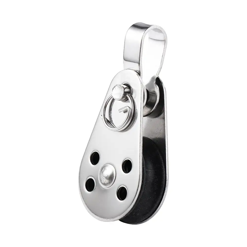 316 Pulley Bearing Lifting Wheel Tools 25mm Stainless Steel Pulley Kayak Boat Accessories Fixed Traction swivel pulley,rope pulley hoist