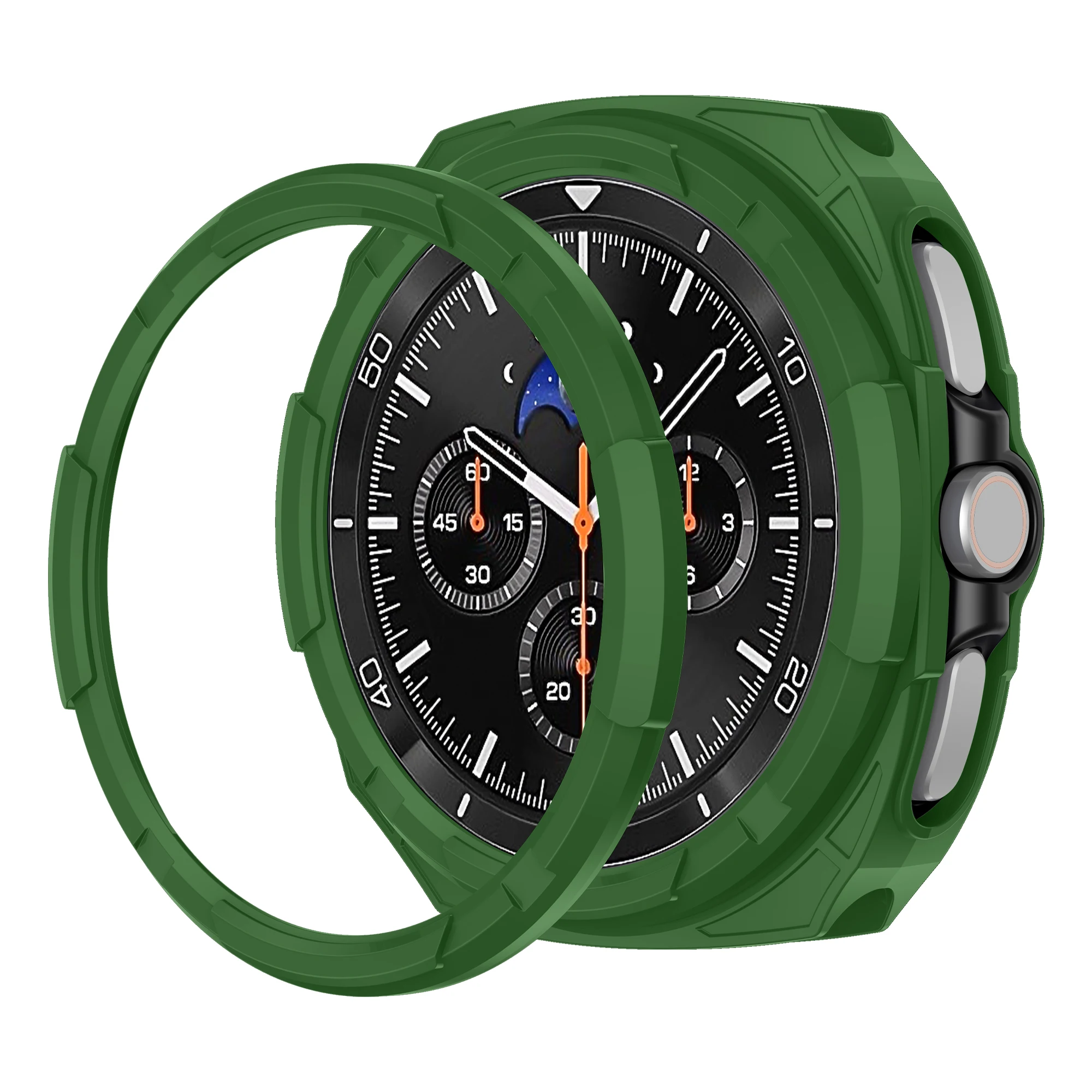 Durable Bezel and Soft TPU Bumper Case for Secure Watch Protection