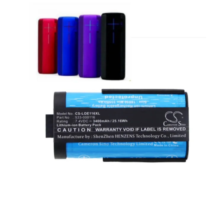 AUVTKALL Replacement battery for S-00147, EU MegaBoom533-000116, 533