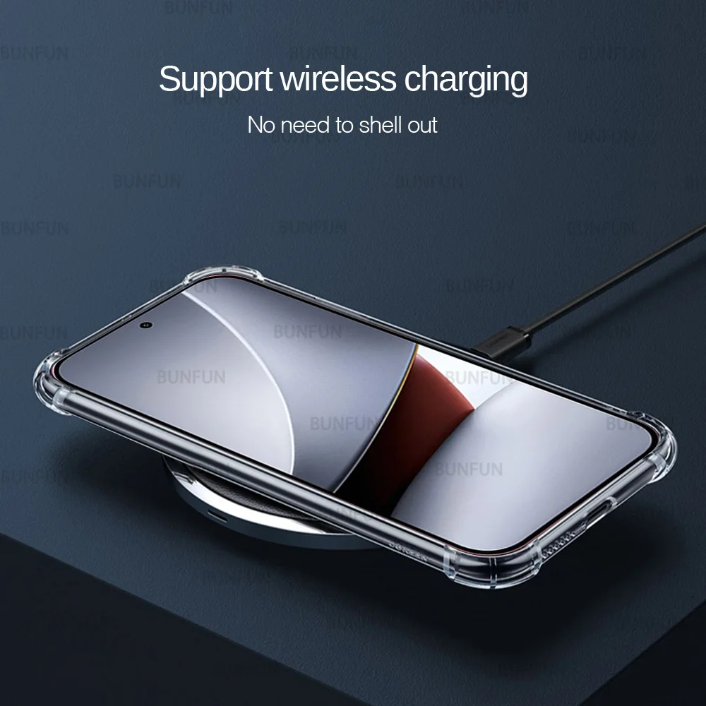 Clear Airbags Soft Silicone Anti-Shock Back Cover Case