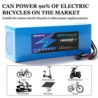 Batterie Aleaivy 36 V/48 V 18650 à livraison rapide des États-Unis - 30 A BMS, 10 - 20 Ah, ultra longue portée pour vélo et scooter 200 - 2000 W 6