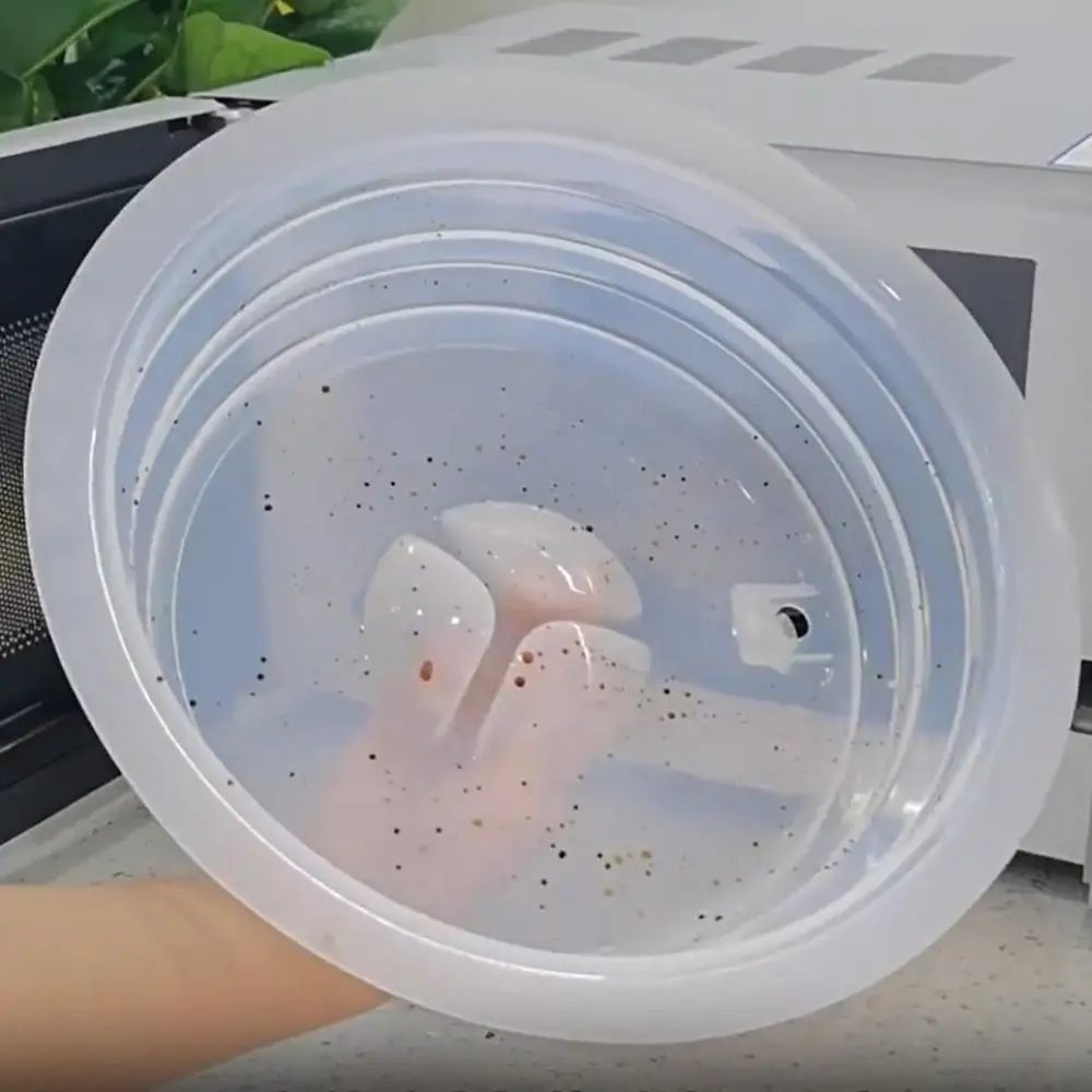 Description Picture 5 of itemFoldable Microwave Splatter Cover Anti-Splatter Silicone Cooking Splash Guard Prevent Odor Transfer High Temperature Resistant