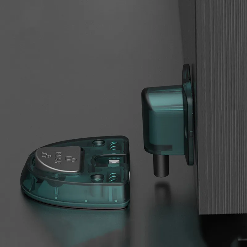 

Transparent Door Stopper Non Punch Windproof Hidden Door Holder Waterproof Mechanical Door Stop Door Hardware No Magnetic