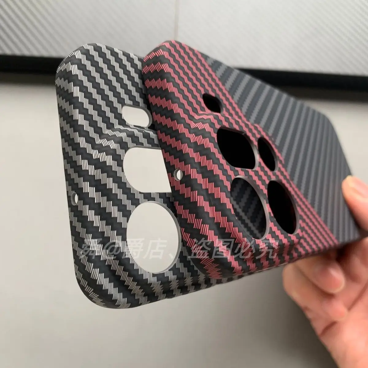 Carbon Fibre Slim Protective Hard Back Cover Case համար Smartphone